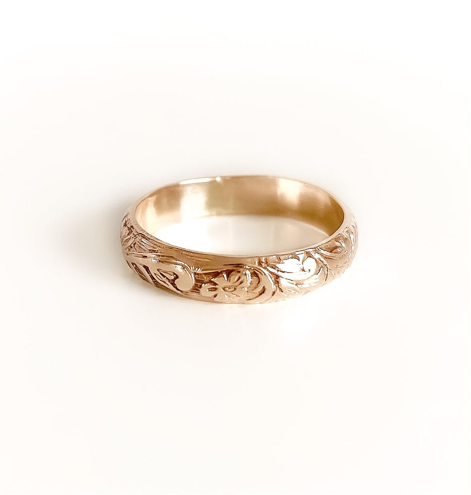 Thick statement gold ring