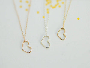 Gold Heart Necklace, 