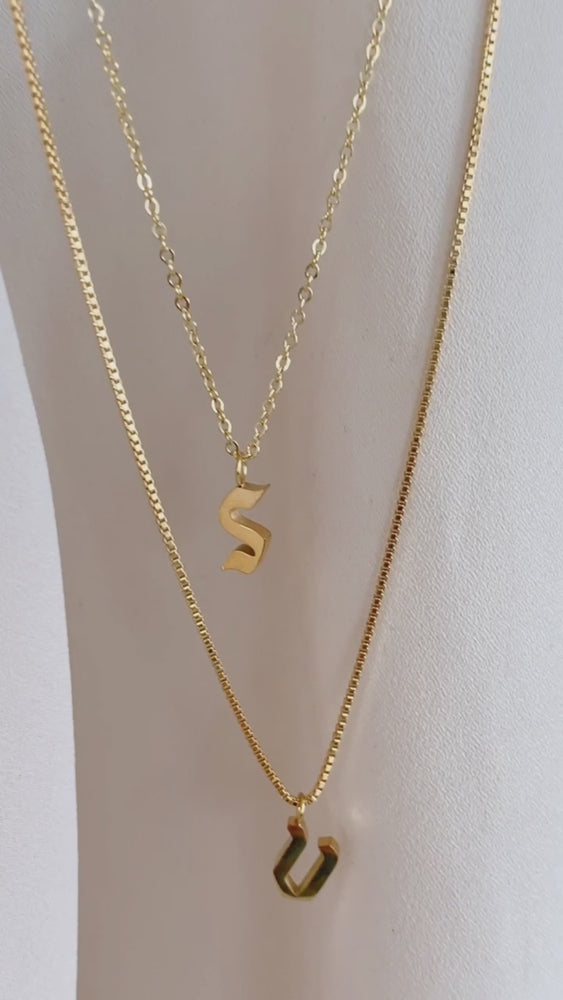 
            
                Load and play video in Gallery viewer, Gold Initial Letter Necklace
            
        
