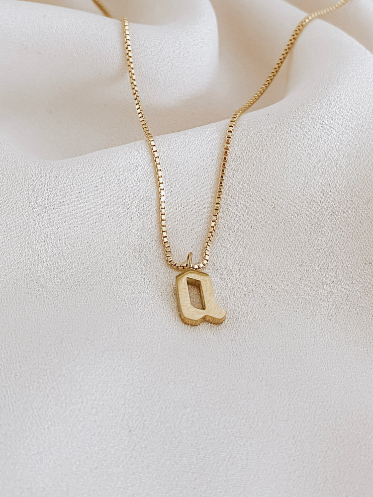 initial necklace for woman
