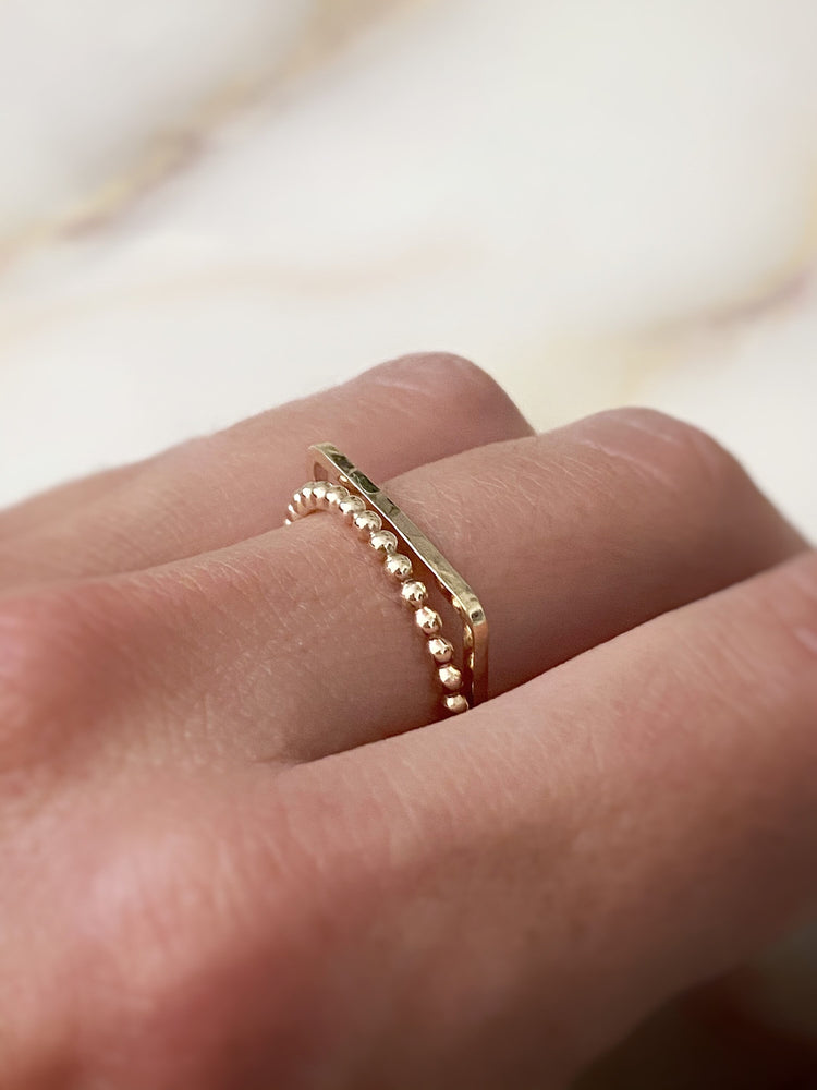 Stackable ring set for women