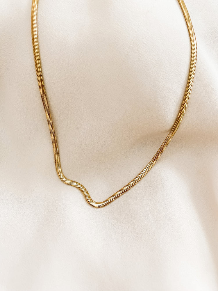 snake chain necklace 14k