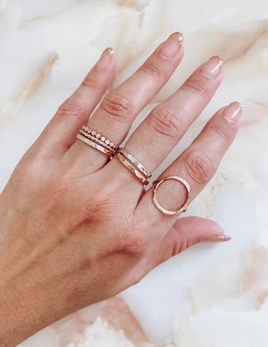 gold filled stackable rings for women 
