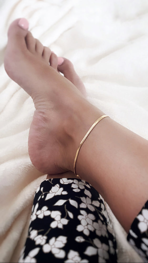 herringbone anklet bracelets