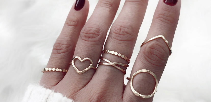 Stackable ring sets 
