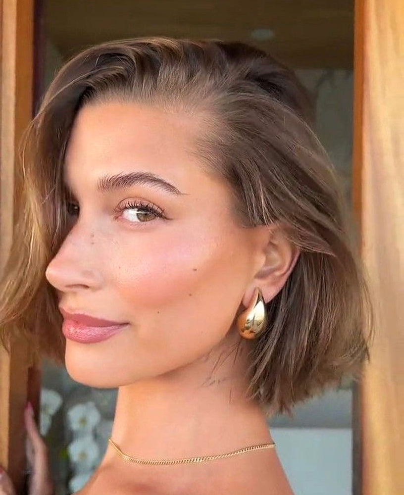 Hailey Bieber earrings gold