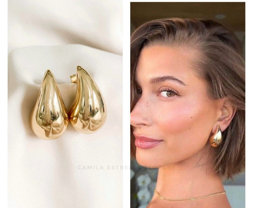 Bottega Style Drop Earrings