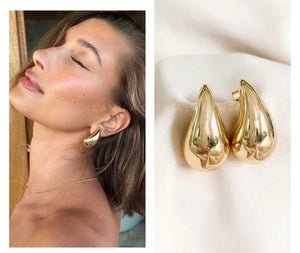 Bottega Drop Dupe Earrings gold