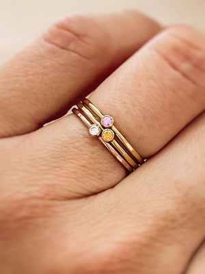 Dainty Birthstone Ring