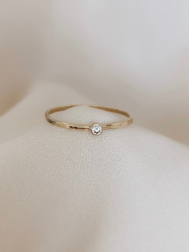 
            
                Load image into Gallery viewer, Minimalist Birthstone Ring
            
        