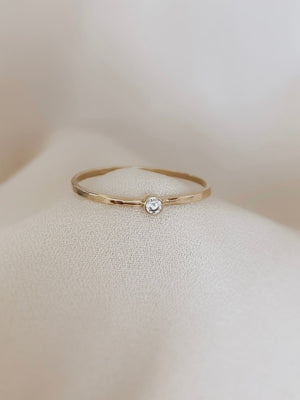 Minimalist Birthstone Ring