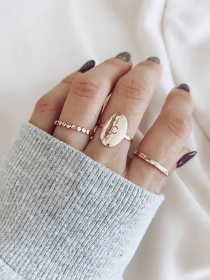 Personalized initial ring stacks 