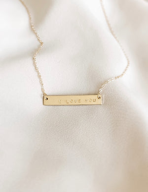 
            
                Load image into Gallery viewer, Best Engraved Bar Necklace
            
        