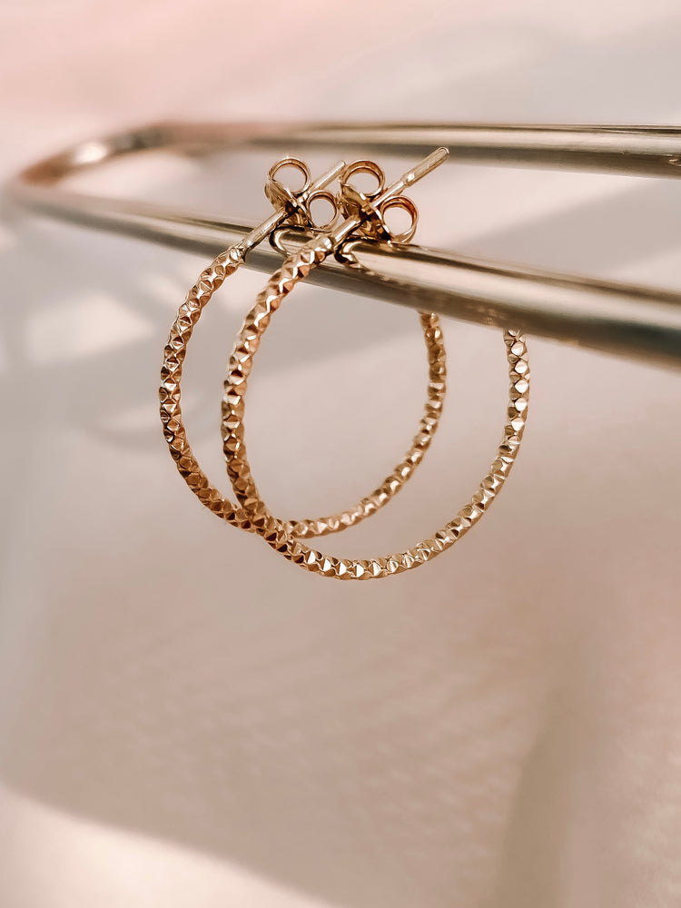 Gold thick hoops