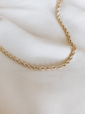 
            
                Load image into Gallery viewer, rope chain necklace 14k
            
        