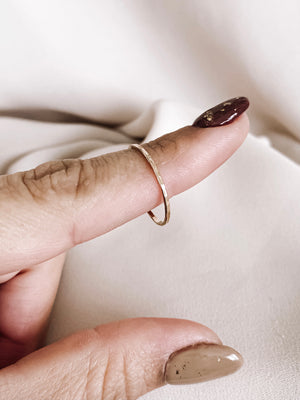 Gold filled simple ring