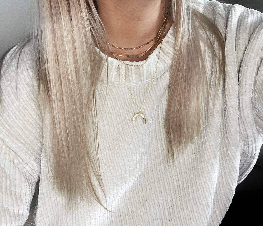gold layering necklace 