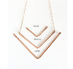 Chevron Necklace, 