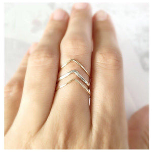 Chevron Ring silver