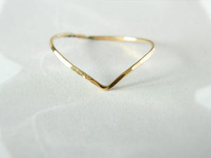 Chevron Ring gold