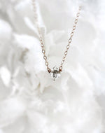herkimer diamond crystal necklace