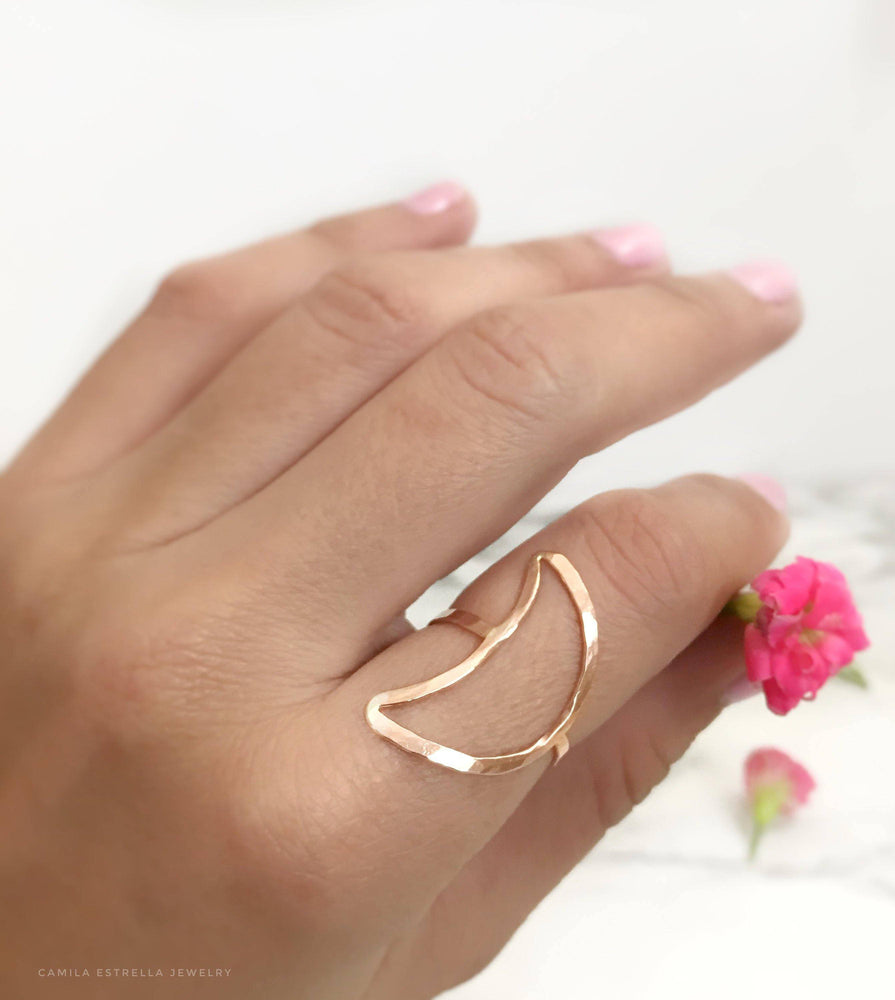 
            
                Load image into Gallery viewer, Crescent Moon Ring, 
            
        