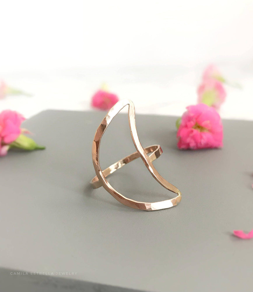 
            
                Load image into Gallery viewer, Crescent Moon Ring, 
            
        