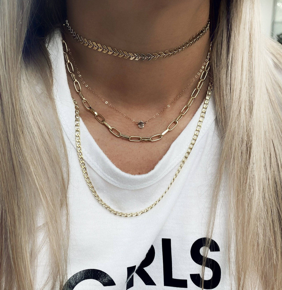 
            
                Load image into Gallery viewer, cuban link chain choker
            
        