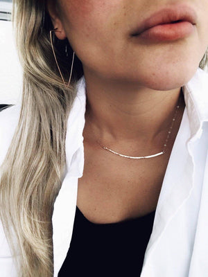 Curved Choker Necklace