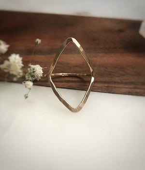 Diamond Shape Ring gold