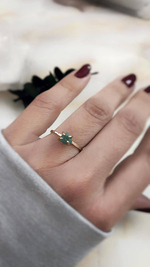 Genuine Emerald Ring, 
