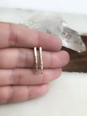 Gold Bar Earrings for Women, 
