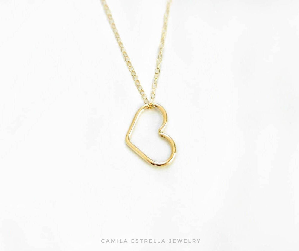 Gold Heart Necklace, 