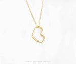 Gold Heart Necklace, 