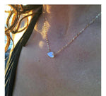 Gold Raw Opal Necklace, 