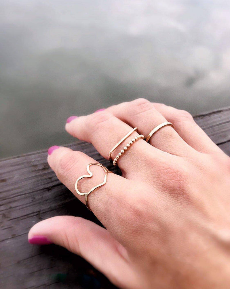 Gold Stackable Ring Set