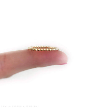 Dainty stackable ring set gold