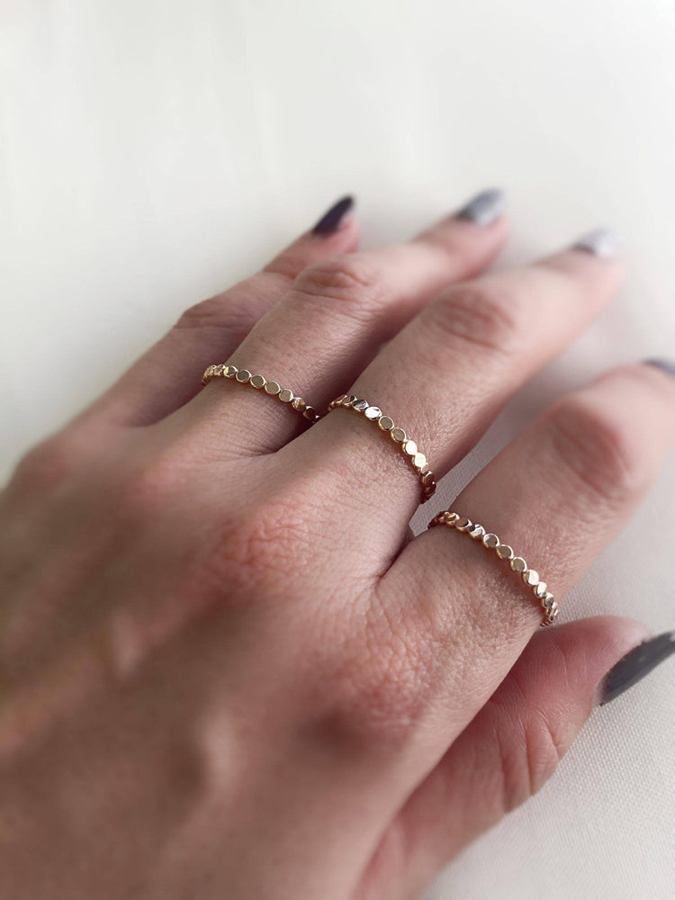 rose gold Dot Ring