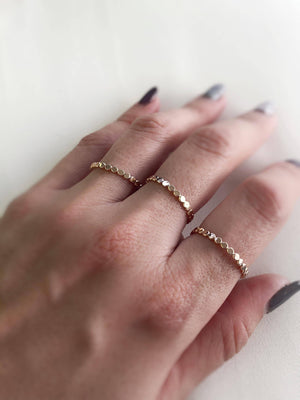 rose gold Dot Ring