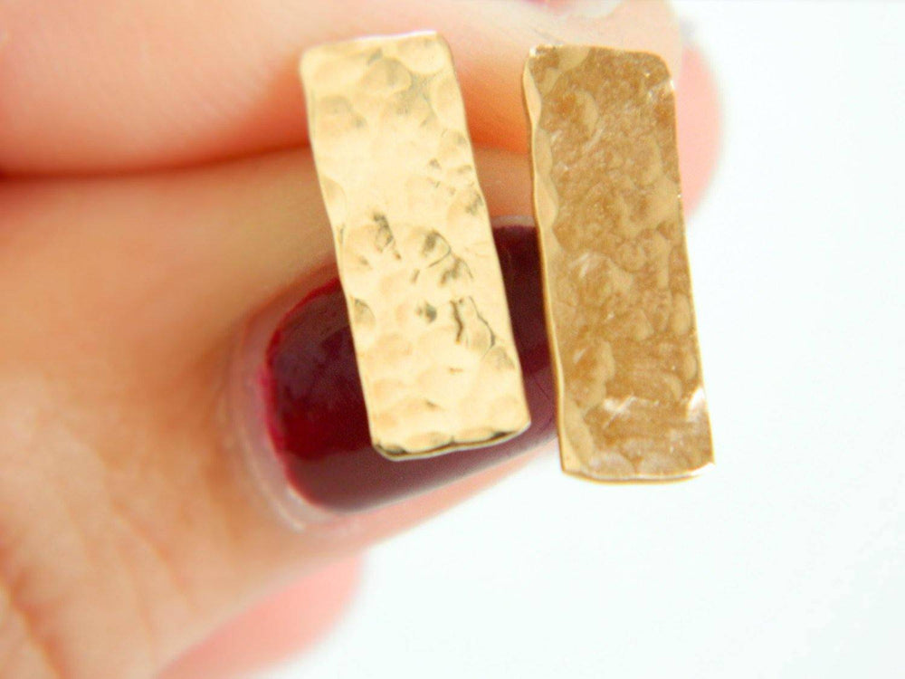 Hammered Stud Earrings, 