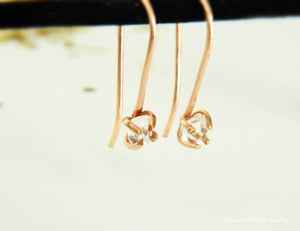 Herkimer Diamond Dangle Earrings, 