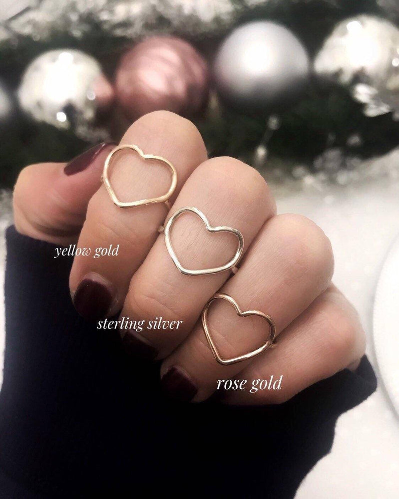 Open Heart Ring gold 