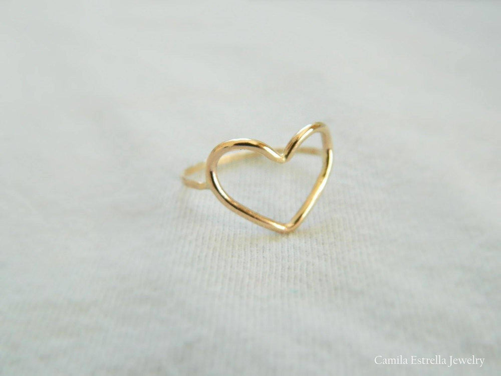 Open Heart Ring gold