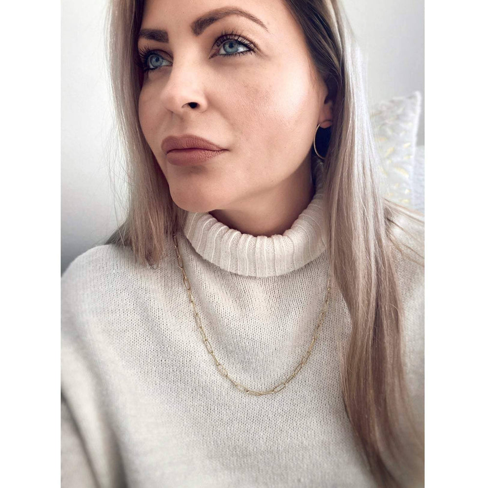 chunky paperclip necklace