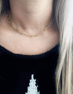 chunky paperclip necklace