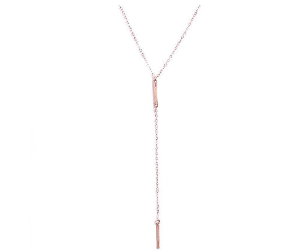 short y necklace gold