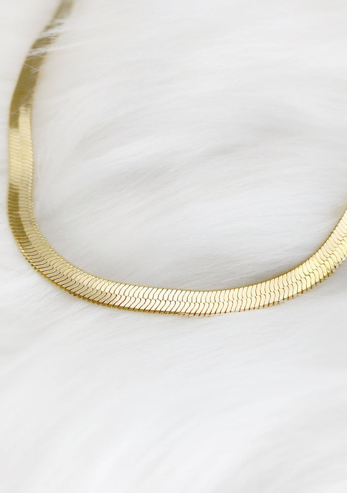 thick herringbone anklet bracelets