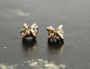
            
                Load image into Gallery viewer, Pyrite Stud Earrings, 
            
        