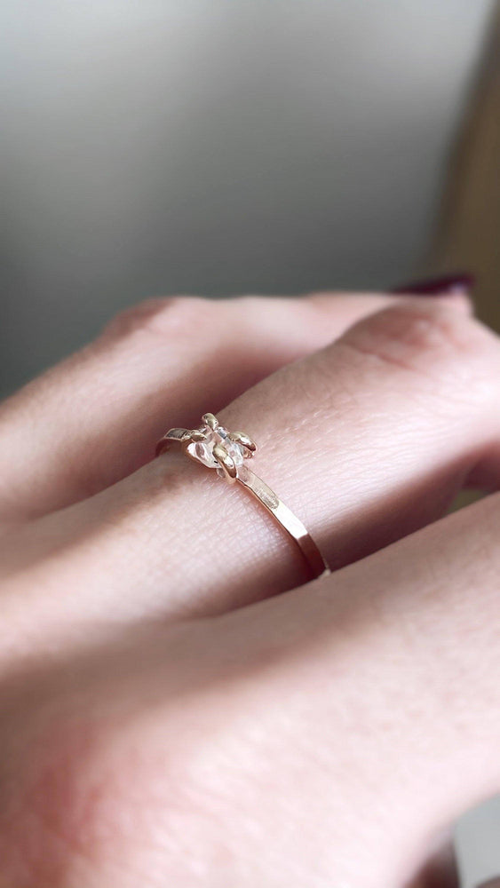 
            
                Load image into Gallery viewer,  Herkimer Engagement Ring gold
            
        
