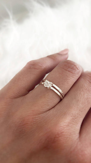 Herkimer Engagement Ring white gold